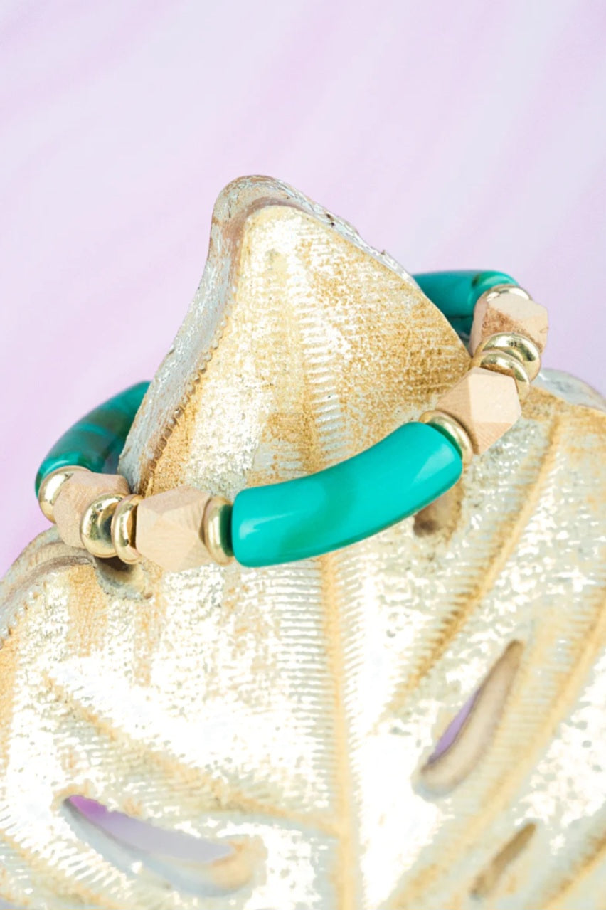 Ansonia Turquoise Beaded Bracelet