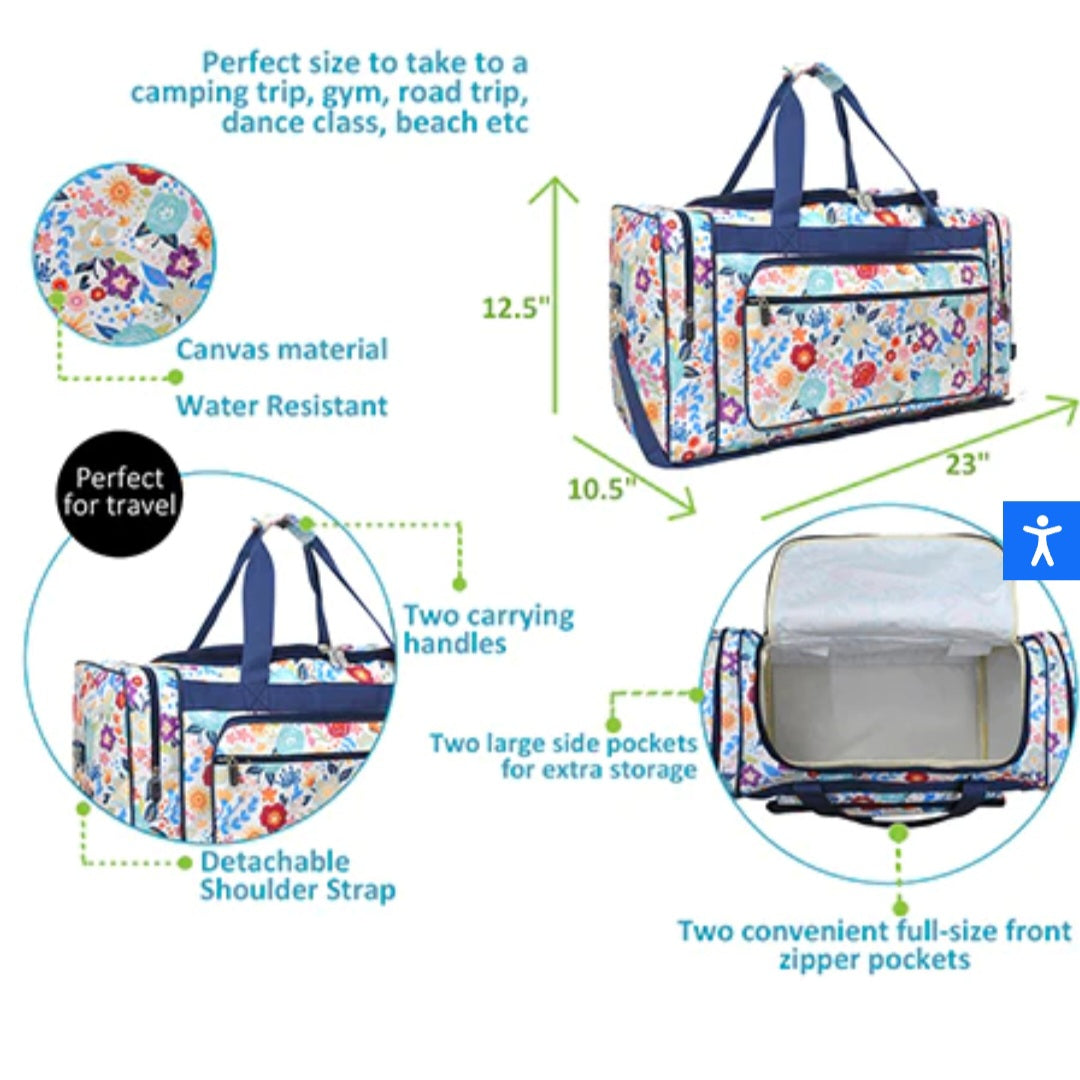 Spring Blossoms 23" Weekender Duffel Bag