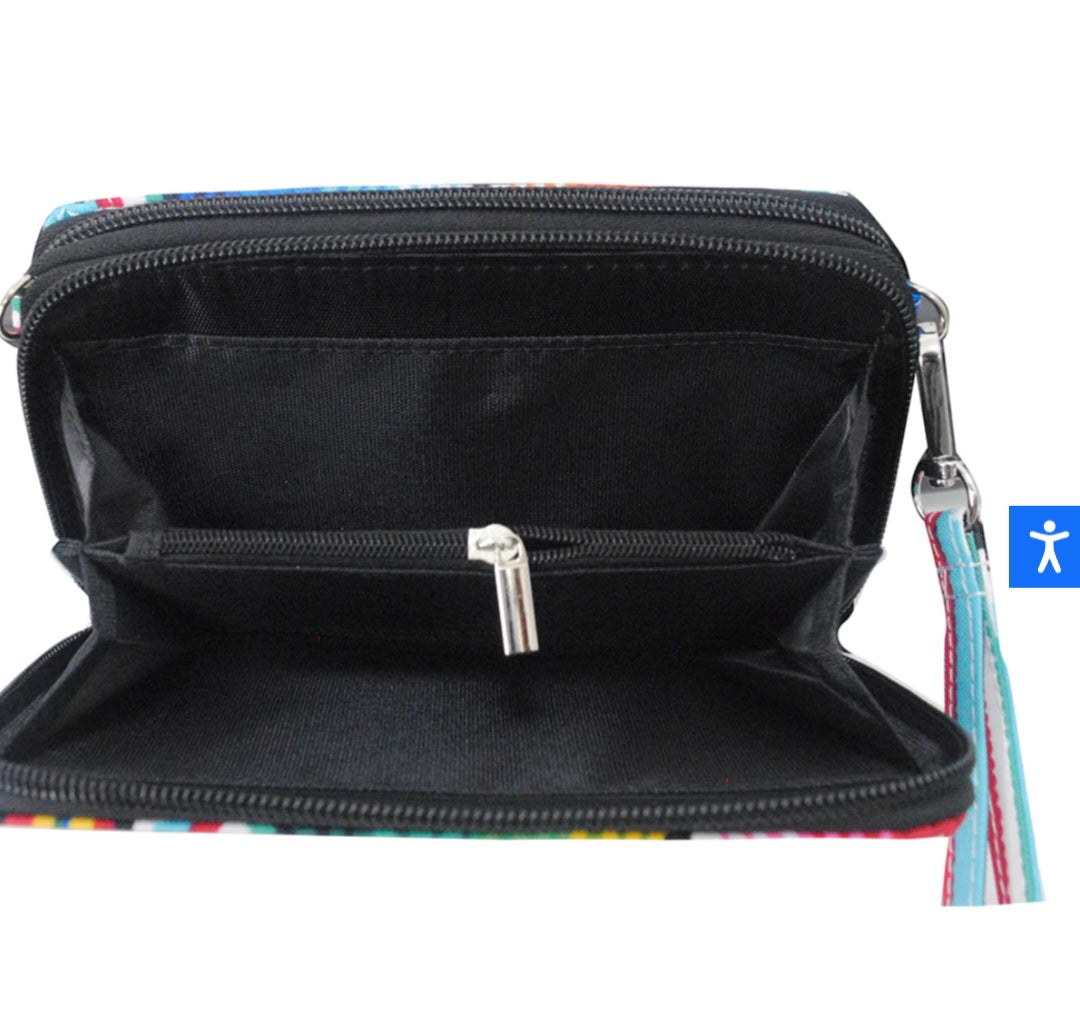Colorful Serape Wristlet Wallet