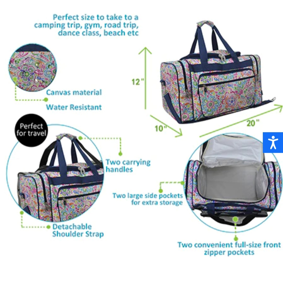 Wildflower 20" Weekender Duffel Bag
