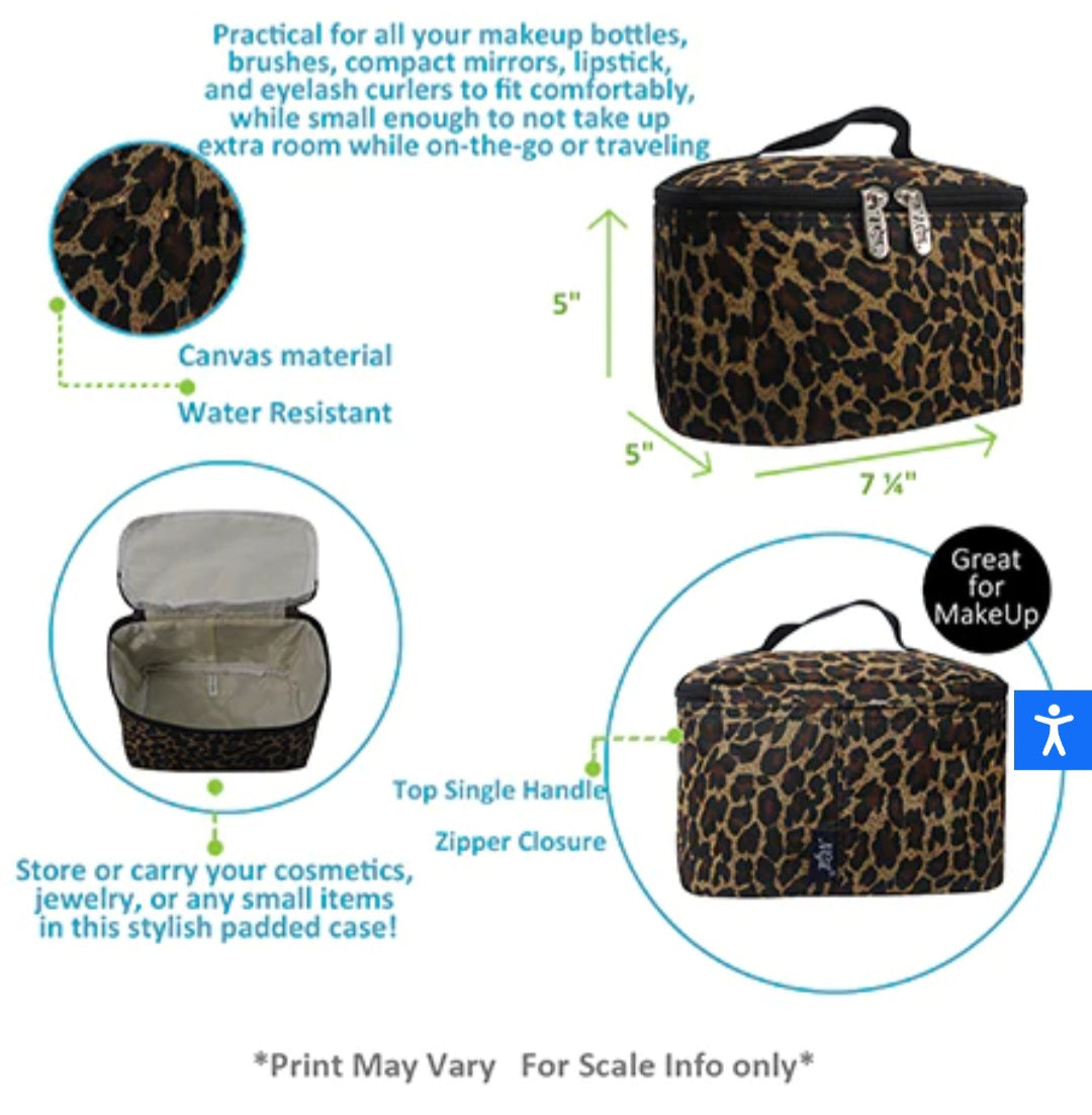 Leopard Print Cosmetic Case