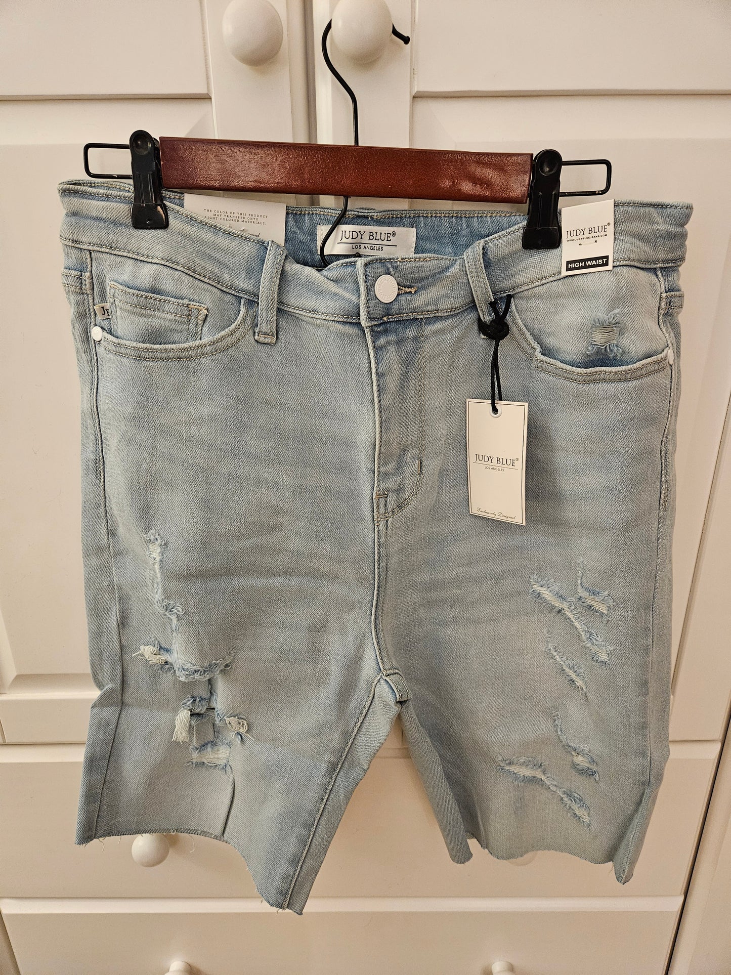 Judy Blue High Waist Light Denim Shorts