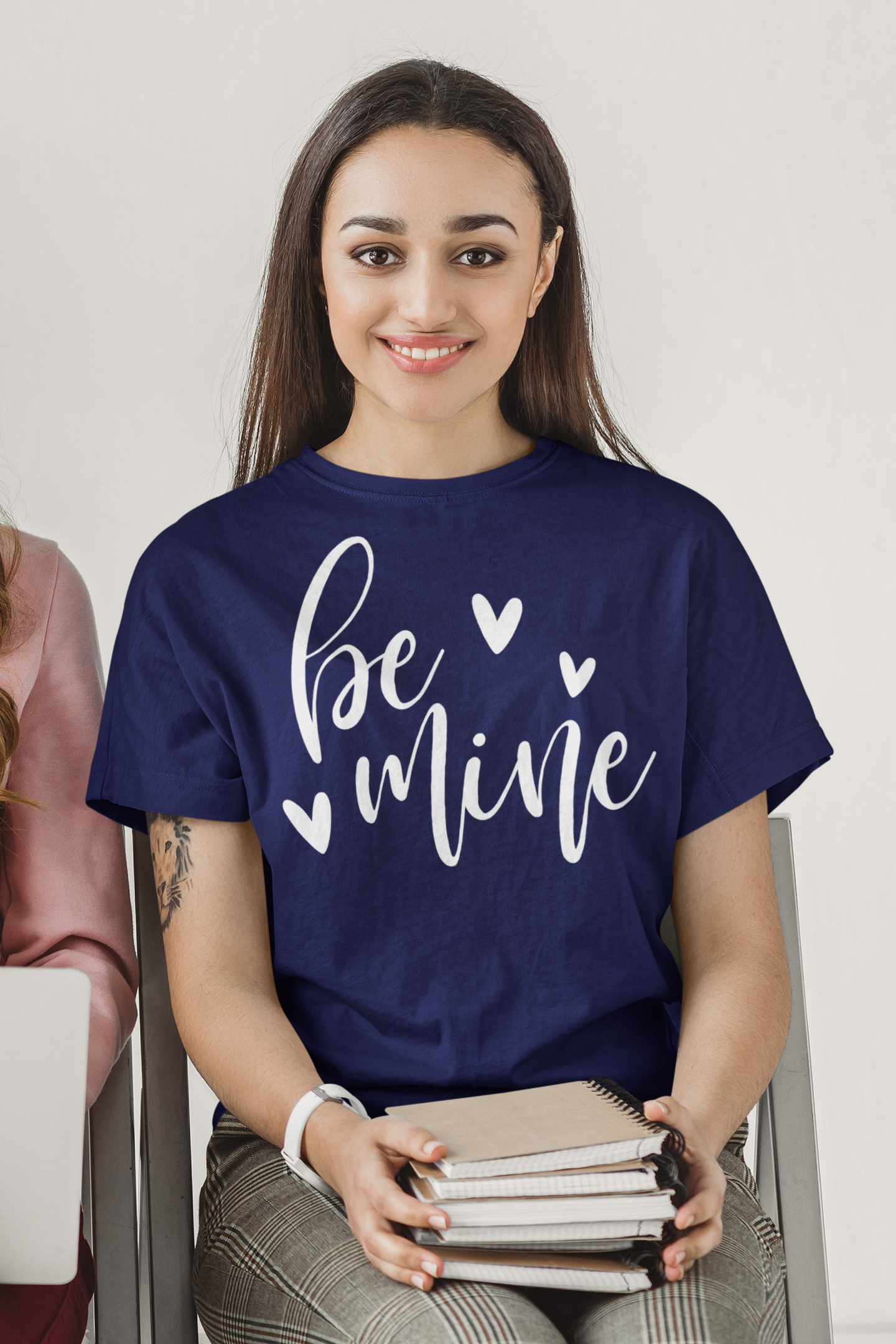 Be Mine Tee Black Lettering