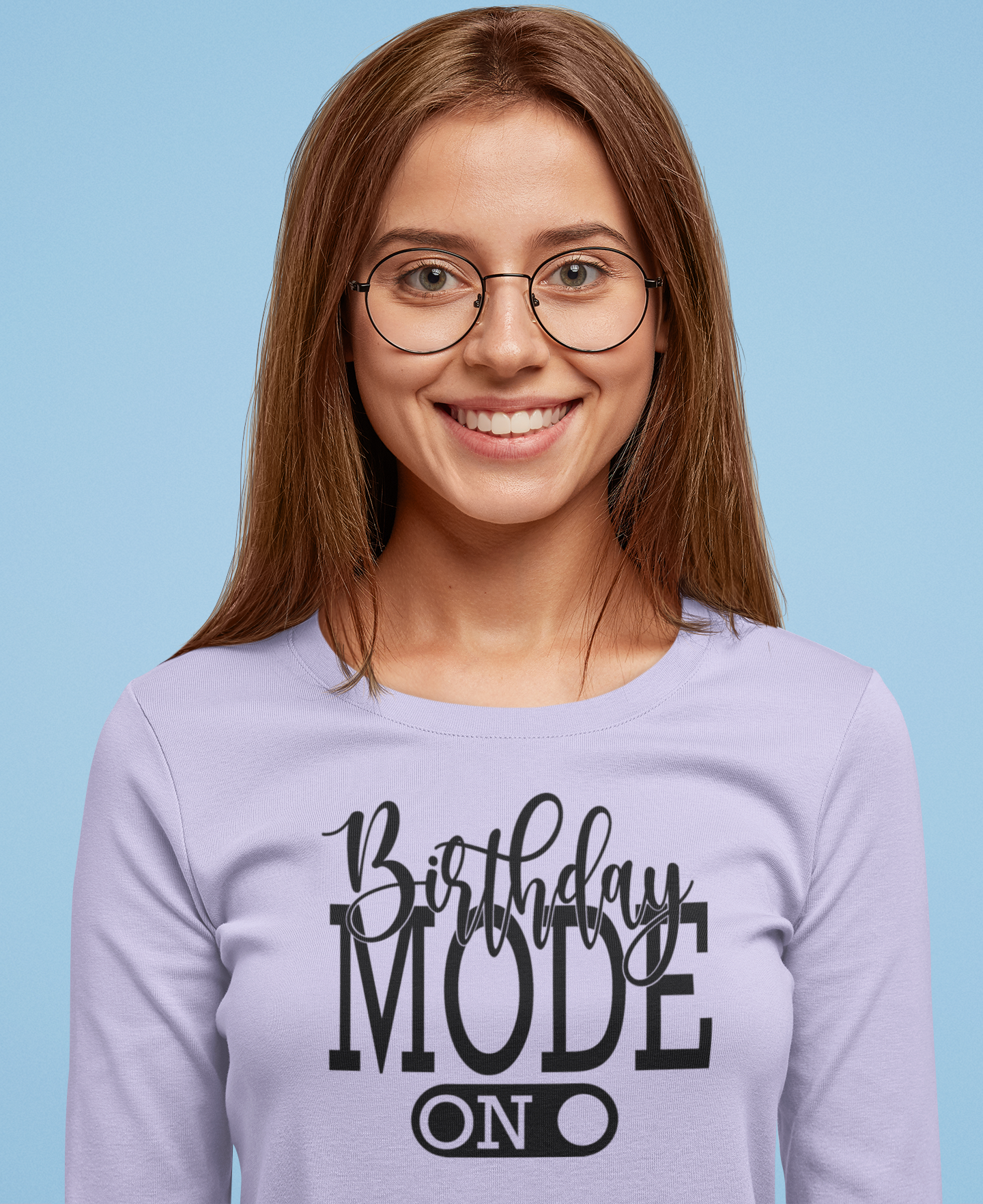 Birthday Mode On Regular & Plus Long or Short Sleeve Graphic Tee