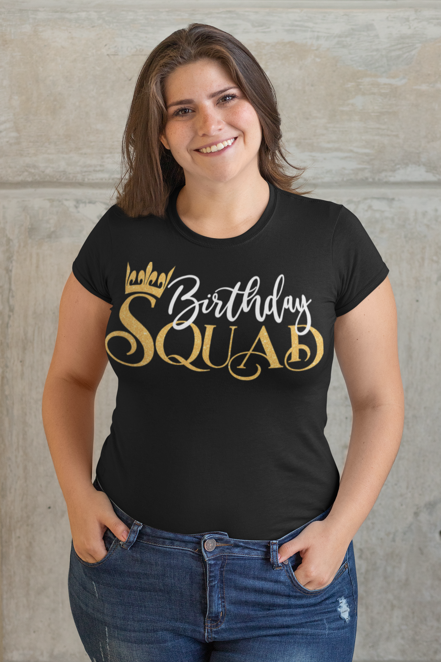 Birthday Squad Regular & Plus Long or Short Sleeve Graphic Tee