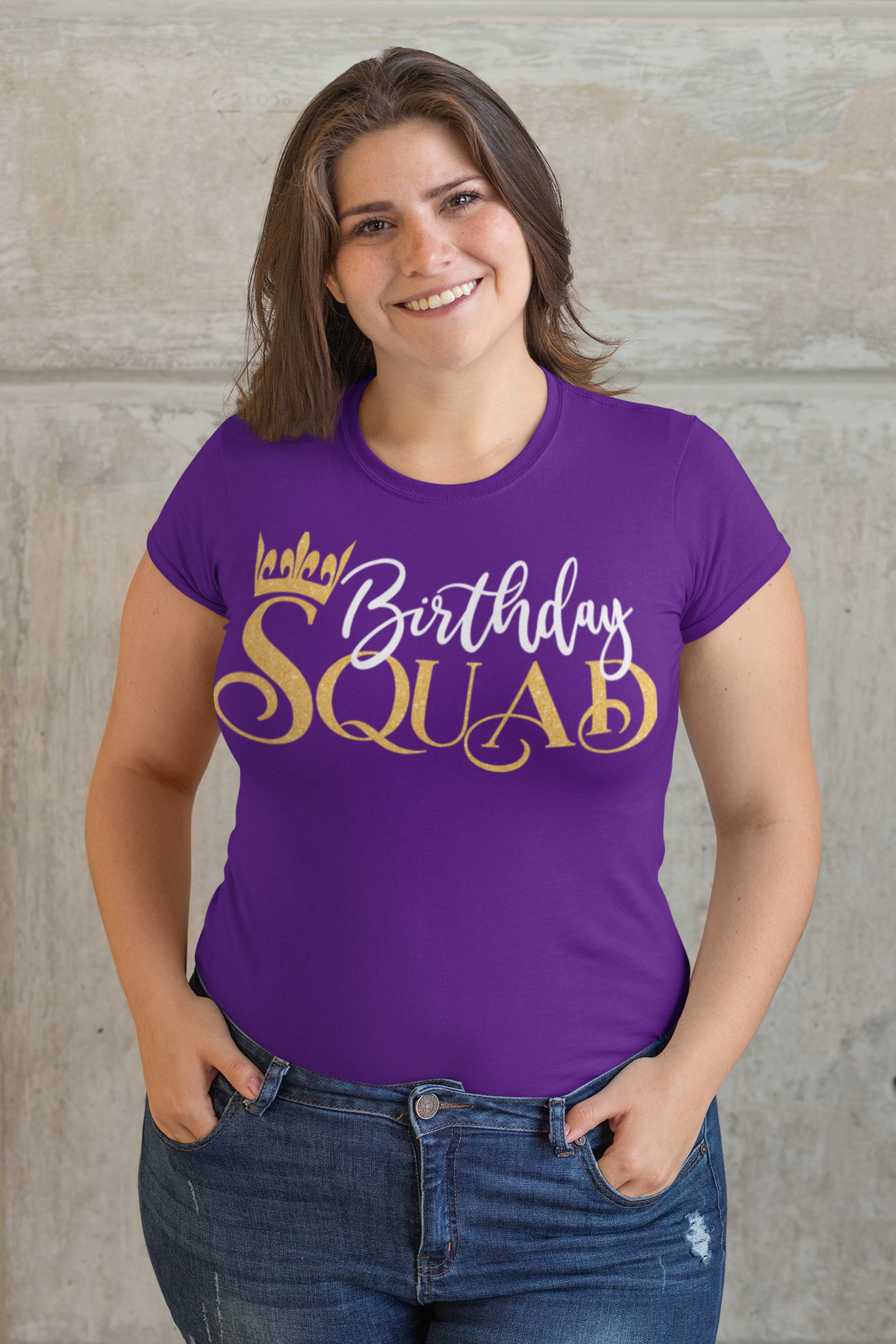 Birthday Squad Regular & Plus Long or Short Sleeve Graphic Tee