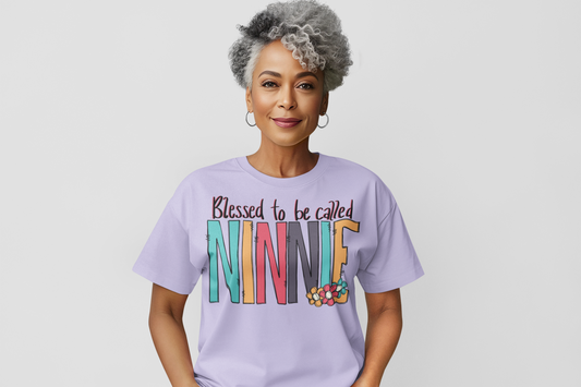 Blessed to be Called Ninnie Graphic Tee