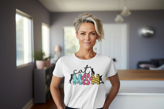 Cat Mom Graphic Tee