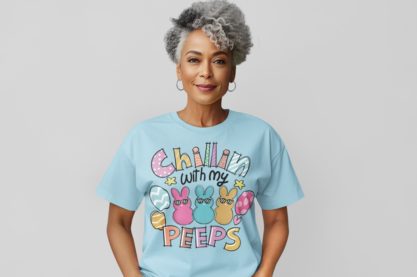 Chillin With My Peeps Regular & Plus Graphic Tee