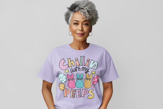 Chillin With My Peeps Regular & Plus Graphic Tee