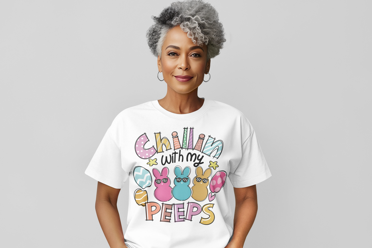 Chillin With My Peeps Regular & Plus Graphic Tee