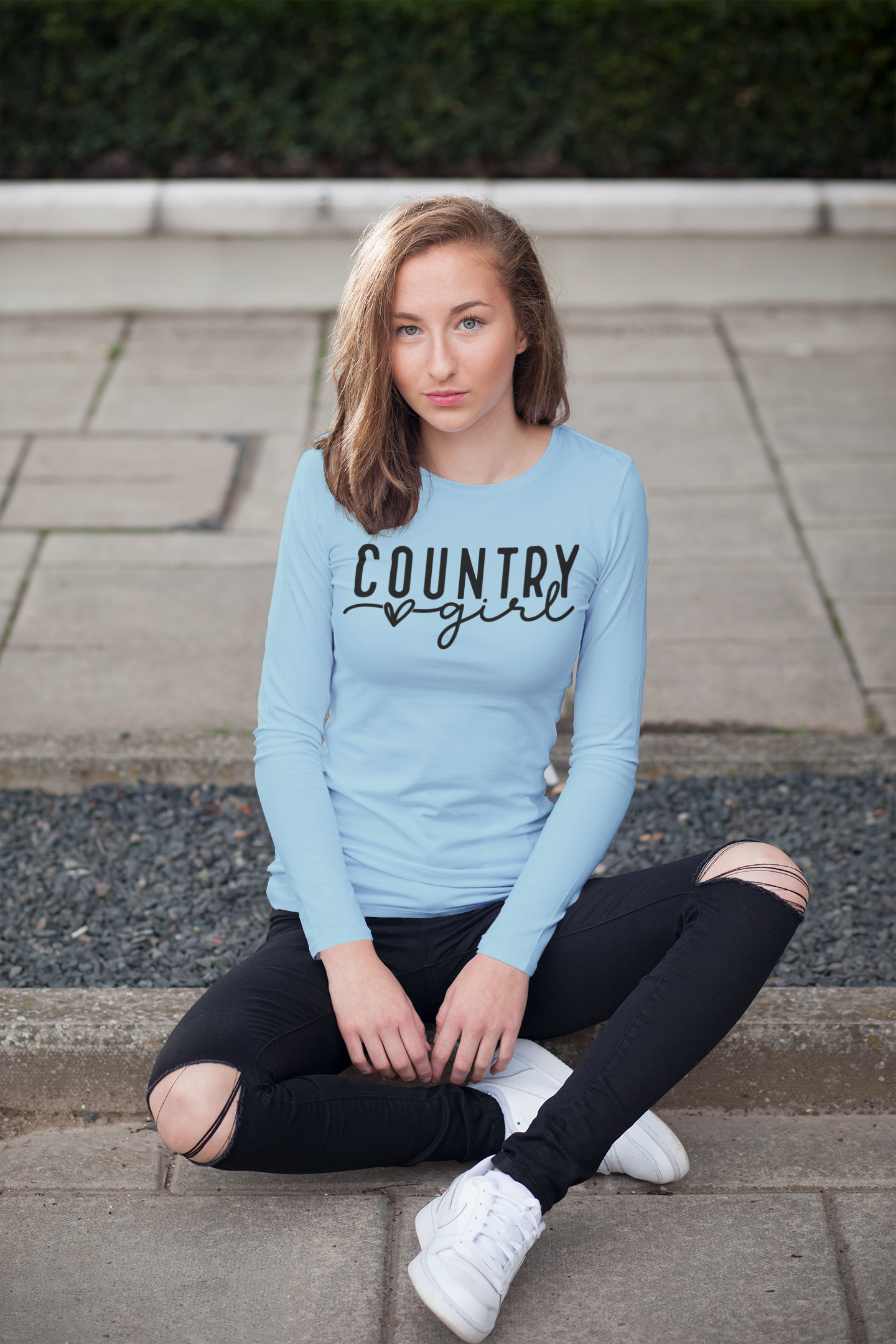 Country Girl Regular & Plus Long & Short Sleeve Graphic Tee