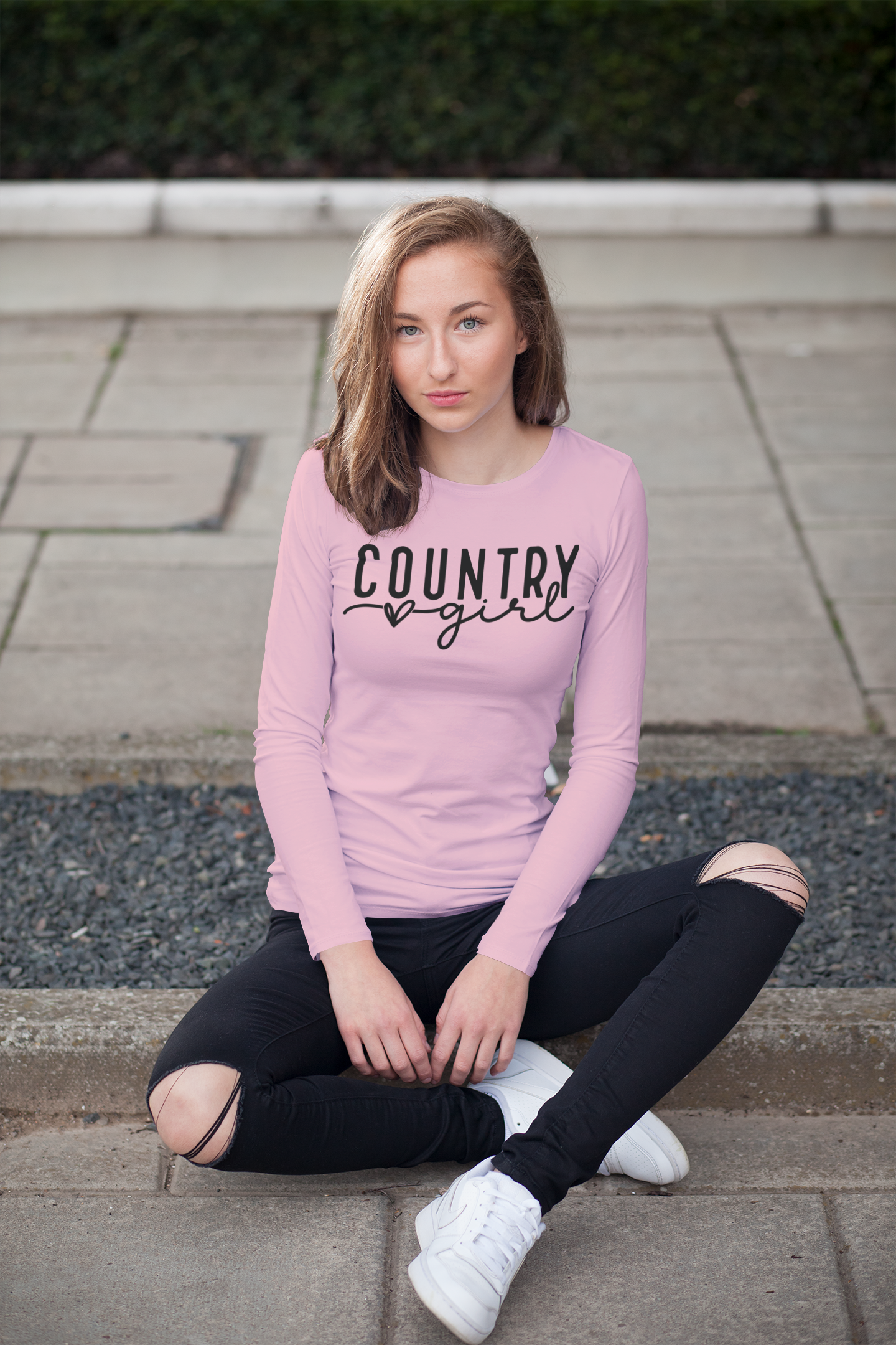 Country Girl Regular & Plus Long & Short Sleeve Graphic Tee