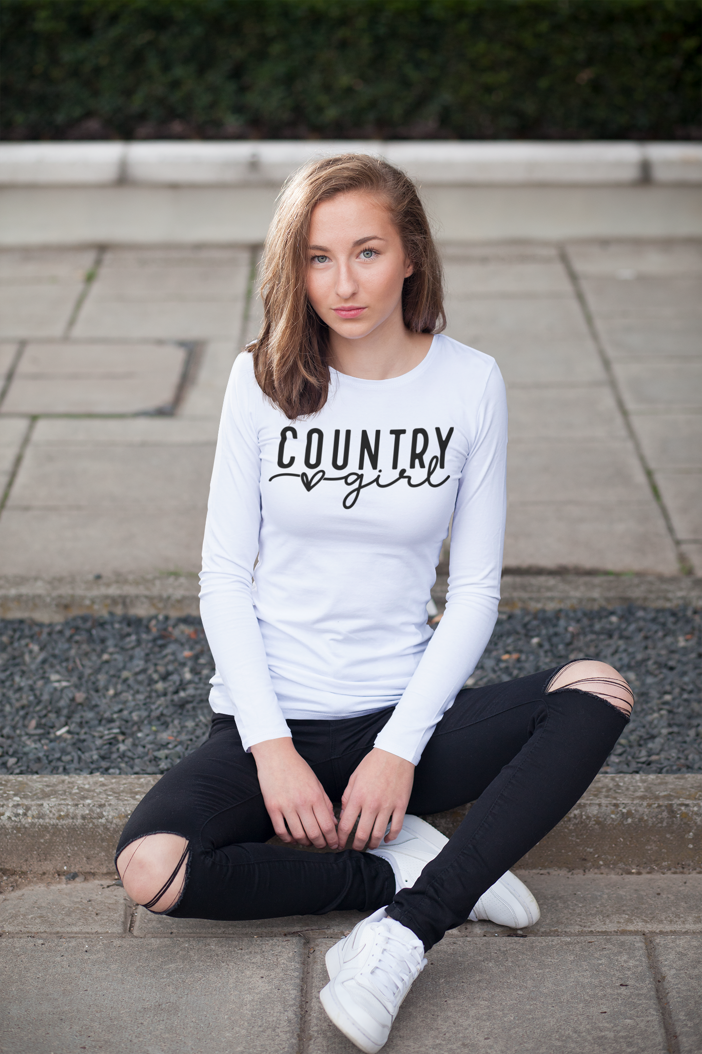 Country Girl Regular & Plus Long & Short Sleeve Graphic Tee