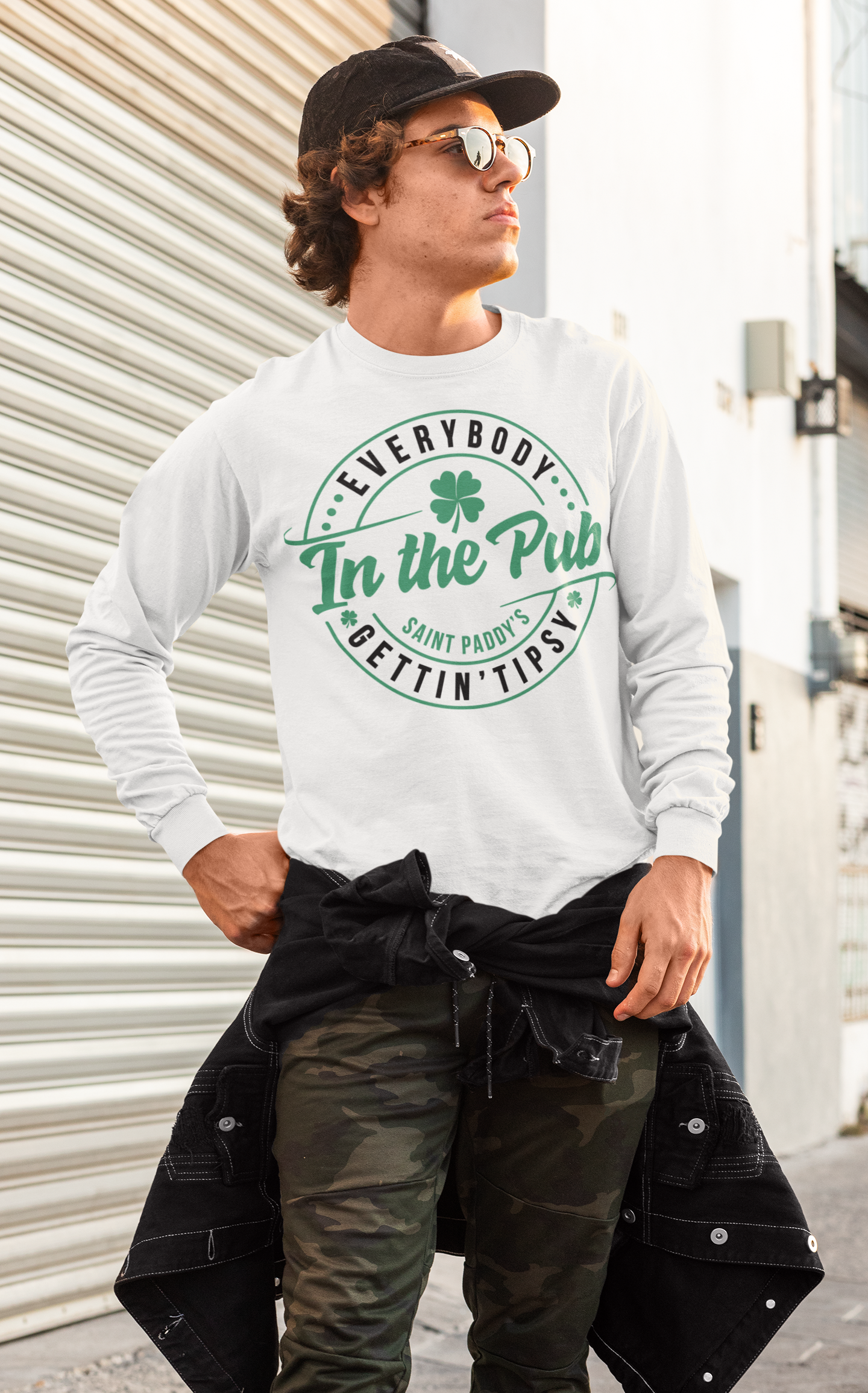 Everybody's In The Pub Getting Tipsy Regular & Plus Long or Short Sleeve Tee Shirt