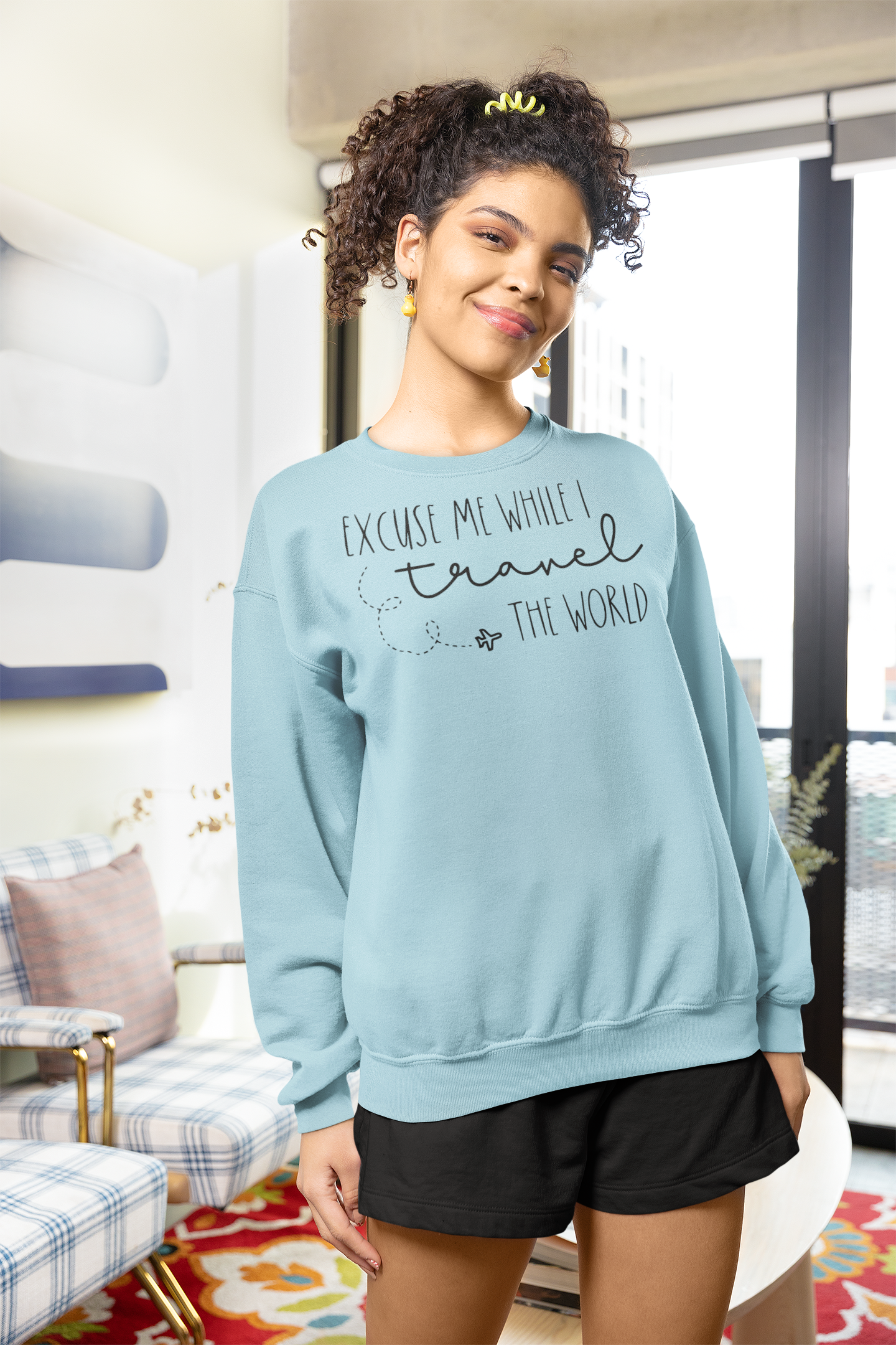 Excuse Me While I Travel the World Sweatshirt