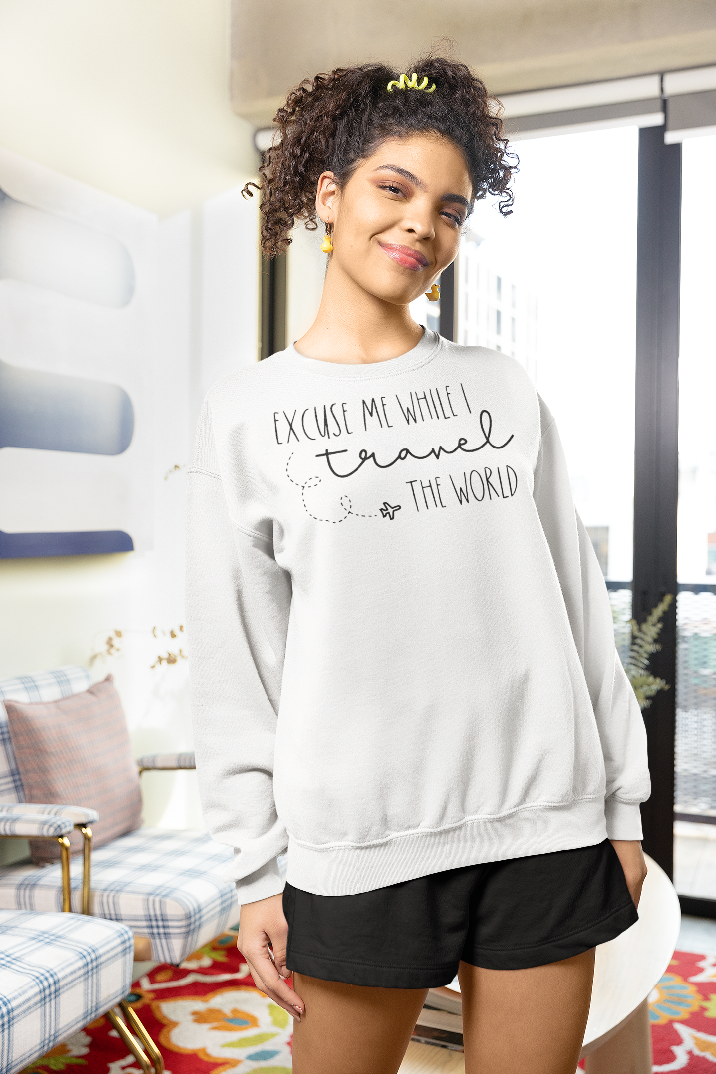 Excuse Me While I Travel the World Sweatshirt