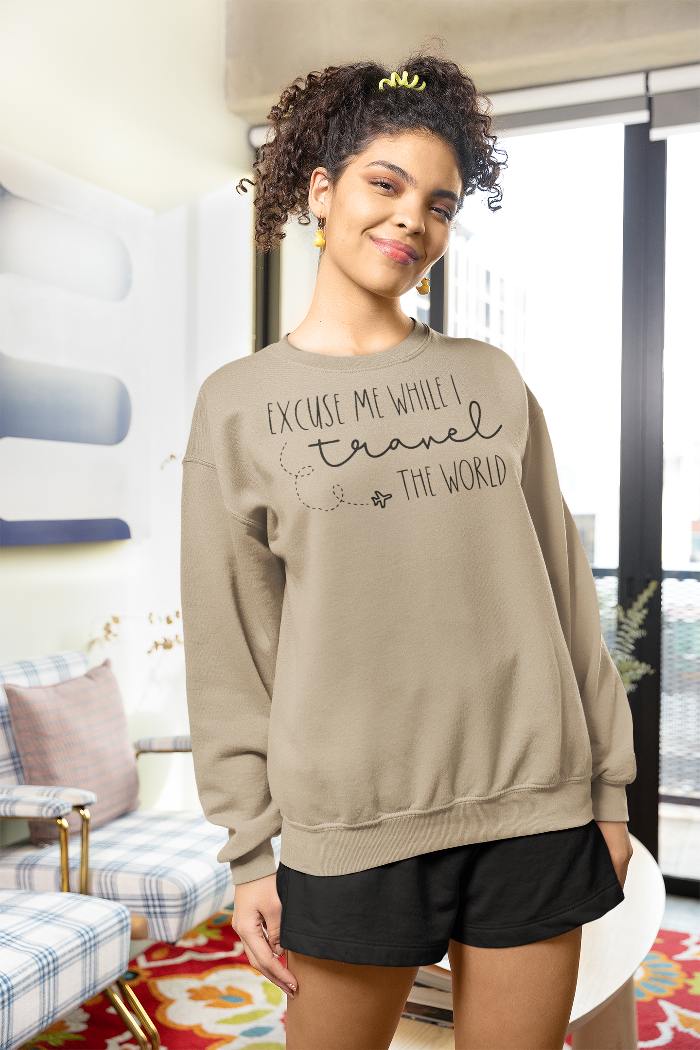 Excuse Me While I Travel the World Sweatshirt