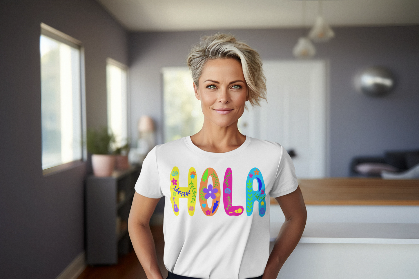 HOLA! Graphic Tee 2 Choices in Regular & Plus Sizes