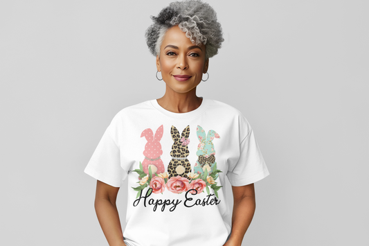 Happy Easter Bunnies Regular & Plus Graphic Tee