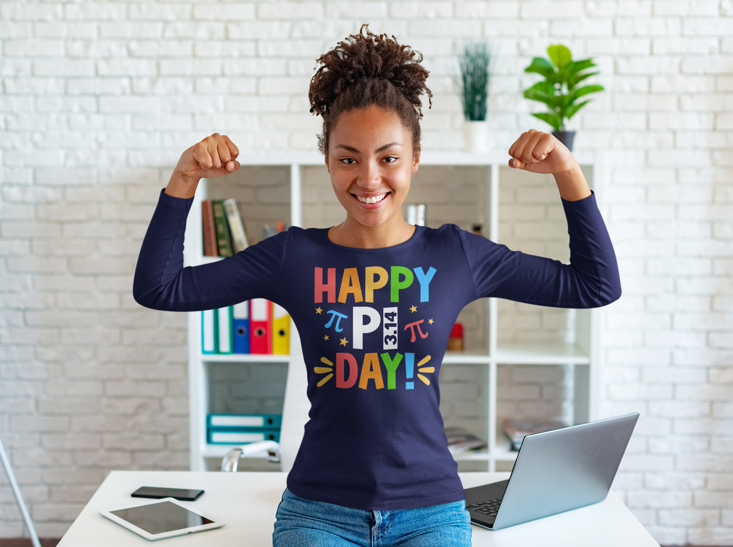 Happy Pi Day Regular & Plus Long or Short Sleeve Tee Shirt