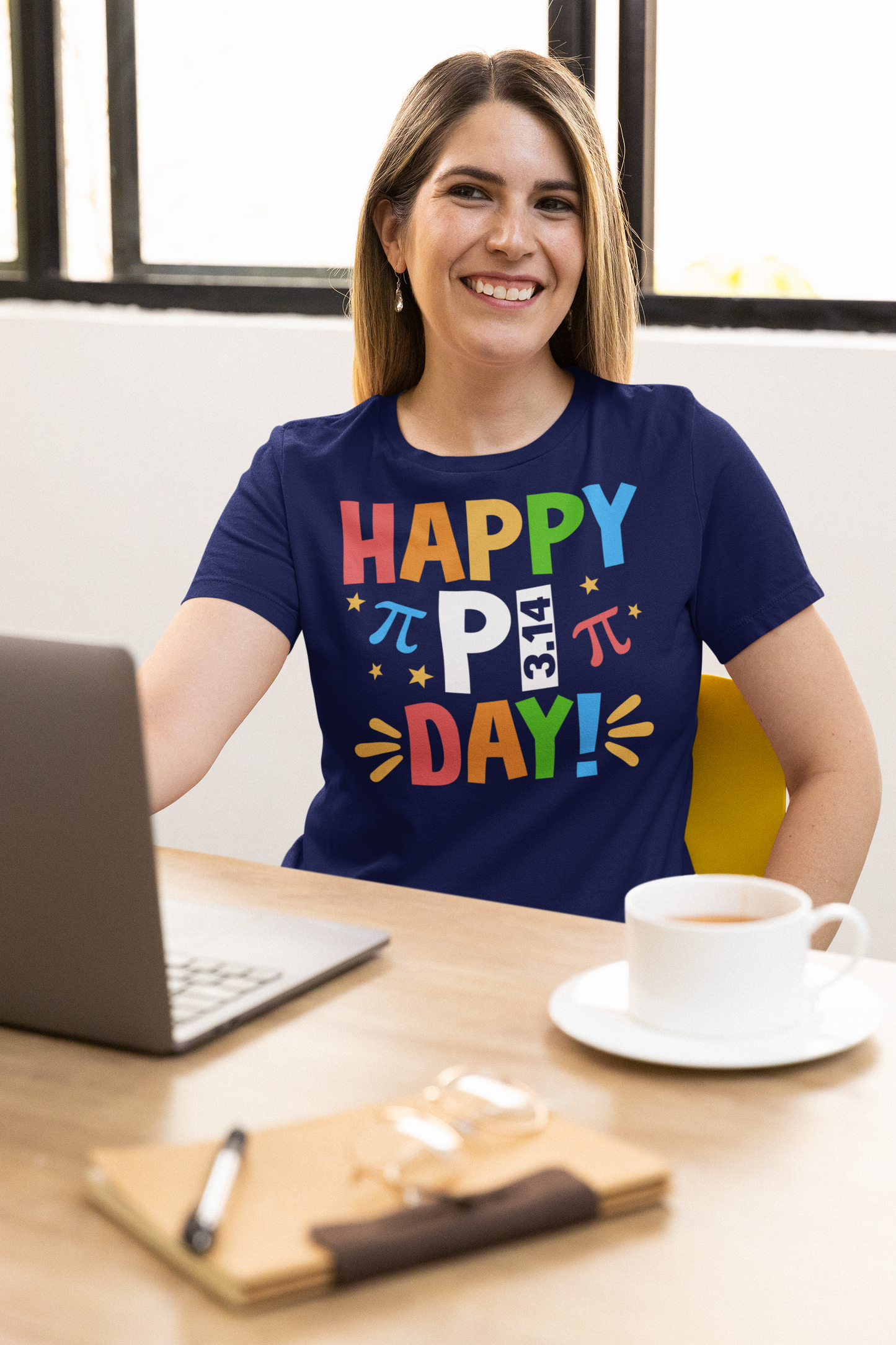 Happy Pi Day Regular & Plus Long or Short Sleeve Tee Shirt