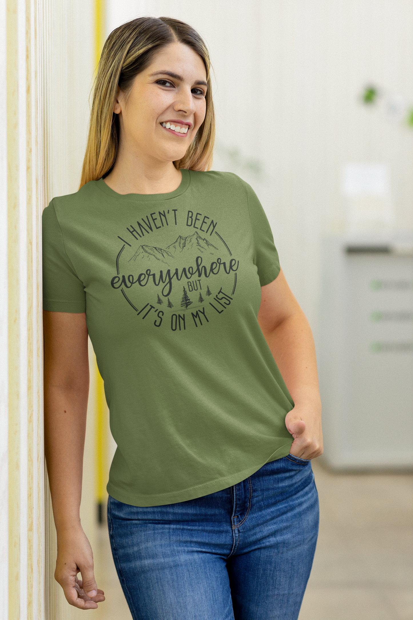 I Haven't Been Everywhere But It's On My List Graphic Tee 2 Choices in Regular & Plus Sizes