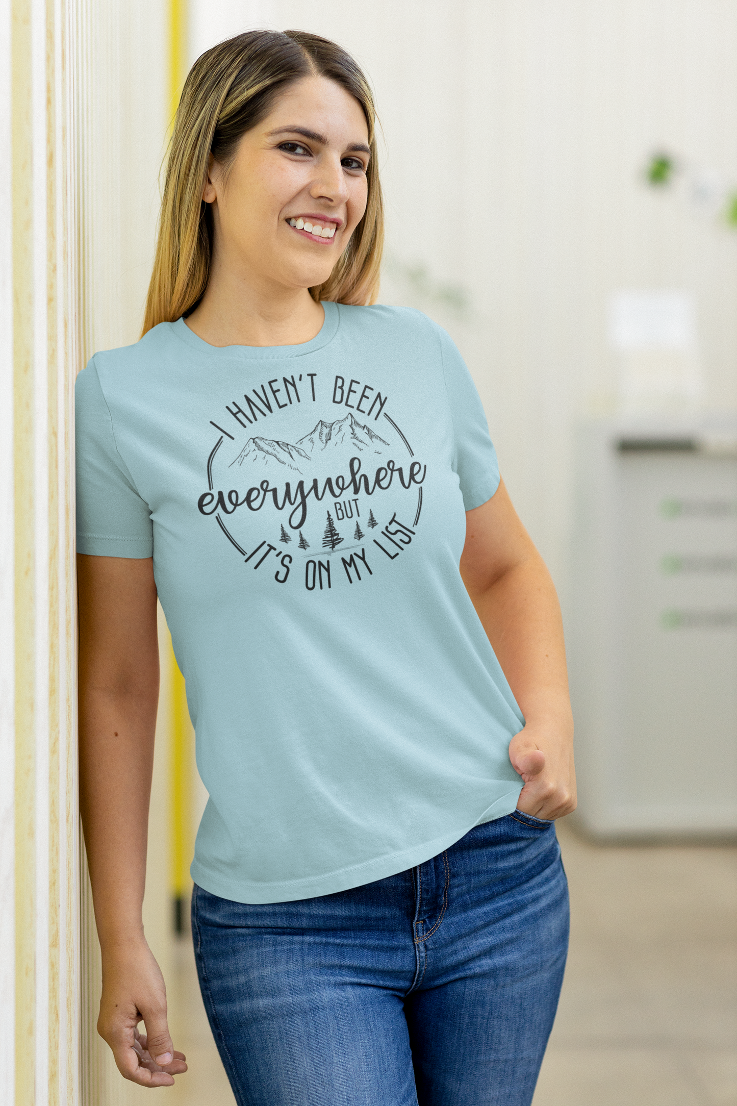 I Haven't Been Everywhere But It's On My List Graphic Tee 2 Choices in Regular & Plus Sizes