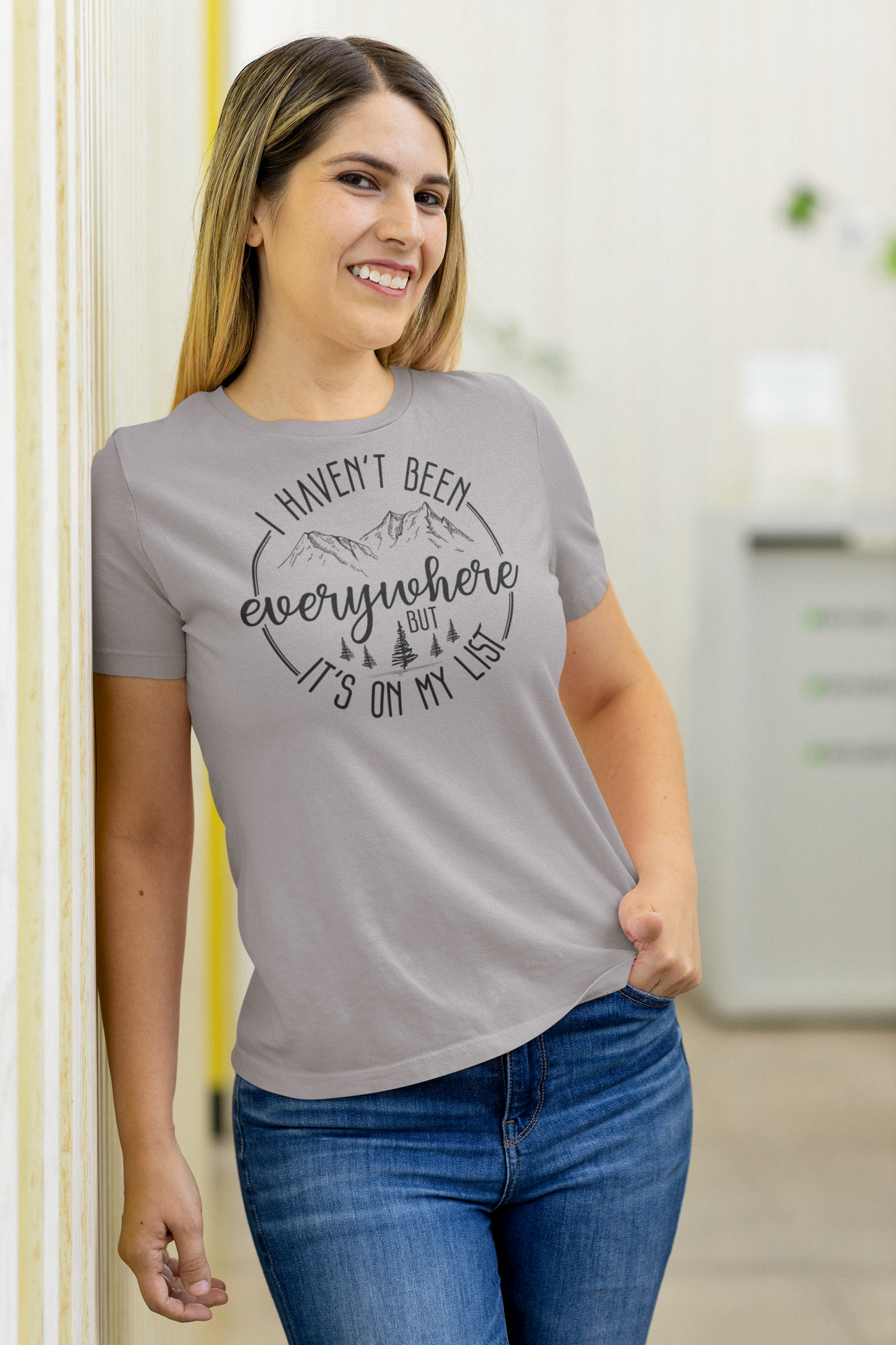 I Haven't Been Everywhere But It's On My List Graphic Tee 2 Choices in Regular & Plus Sizes