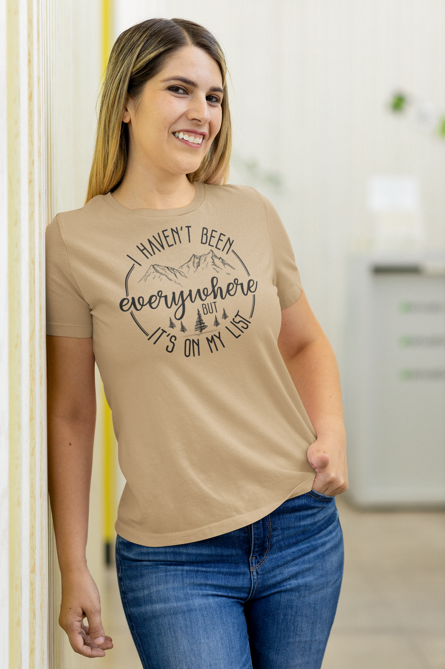 I Haven't Been Everywhere But It's On My List Graphic Tee 2 Choices in Regular & Plus Sizes