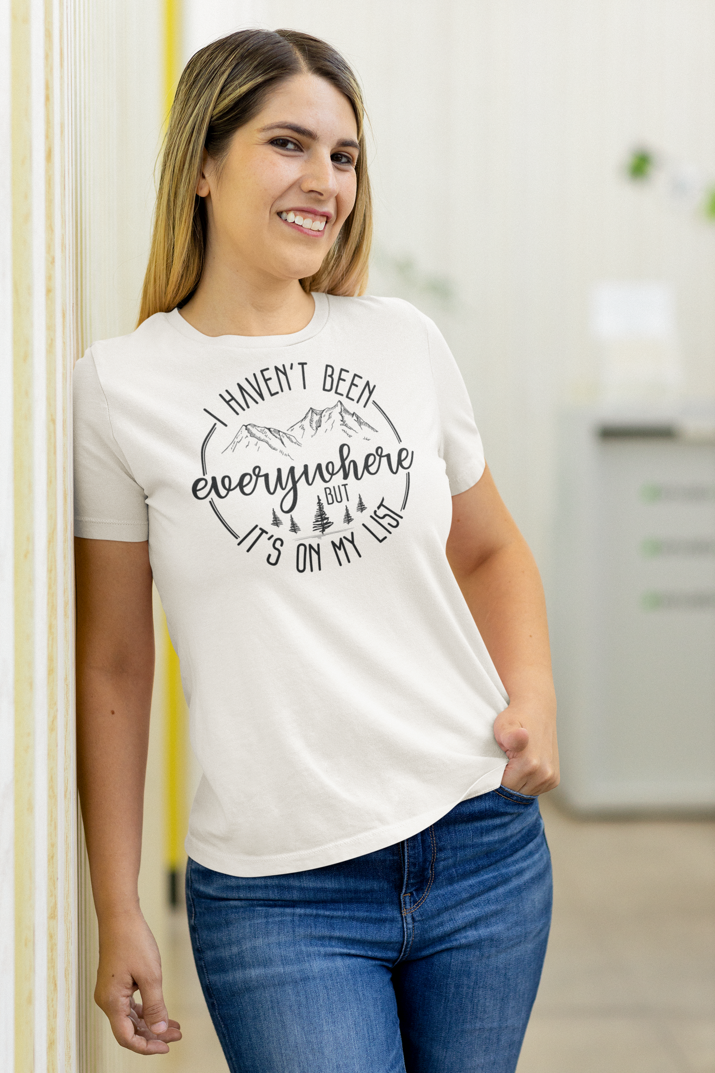 I Haven't Been Everywhere But It's On My List Graphic Tee 2 Choices in Regular & Plus Sizes