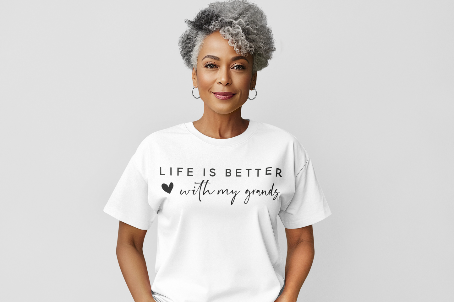 Life Is Better With My Grands Regular & Plus Long or Short Sleeve Graphic Tee