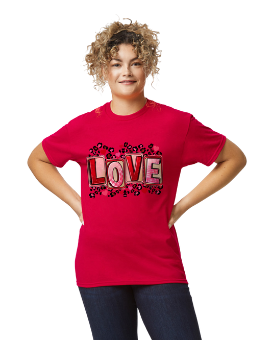 Love Leopard Spots Long & Short Sleeve Tee Shirt