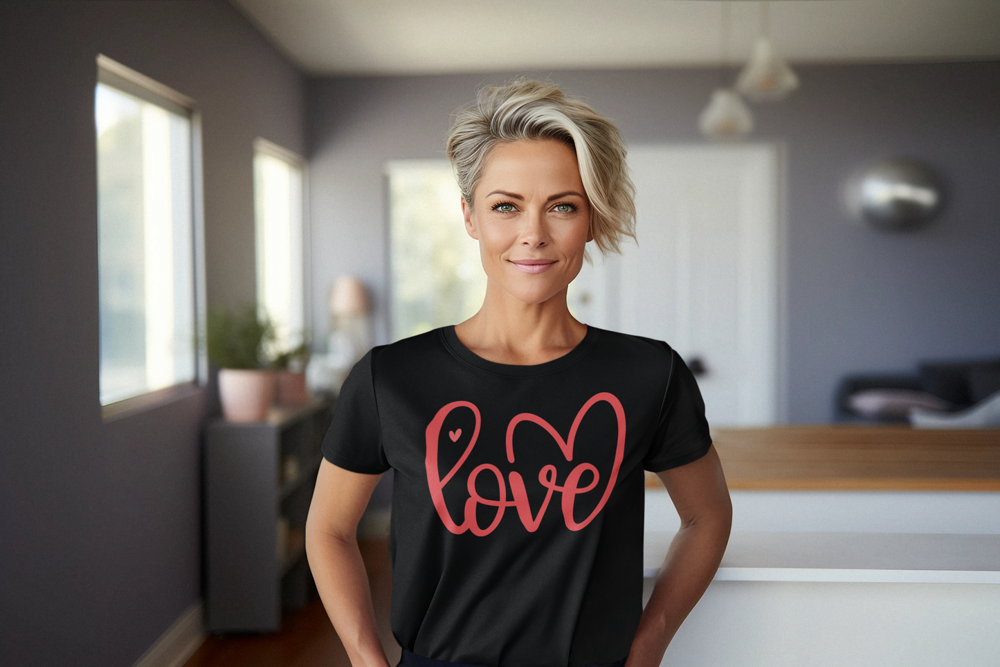 Love Wrapped in Hearts Short or Long Sleeve Tee