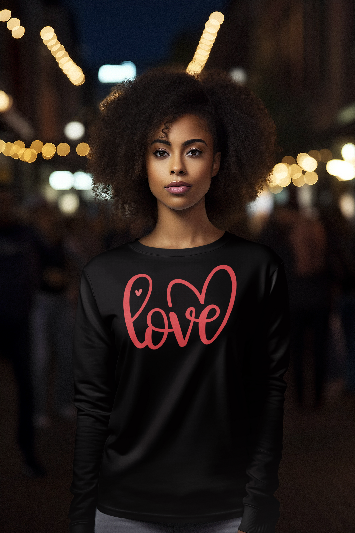 Love Wrapped in Hearts Short or Long Sleeve Tee