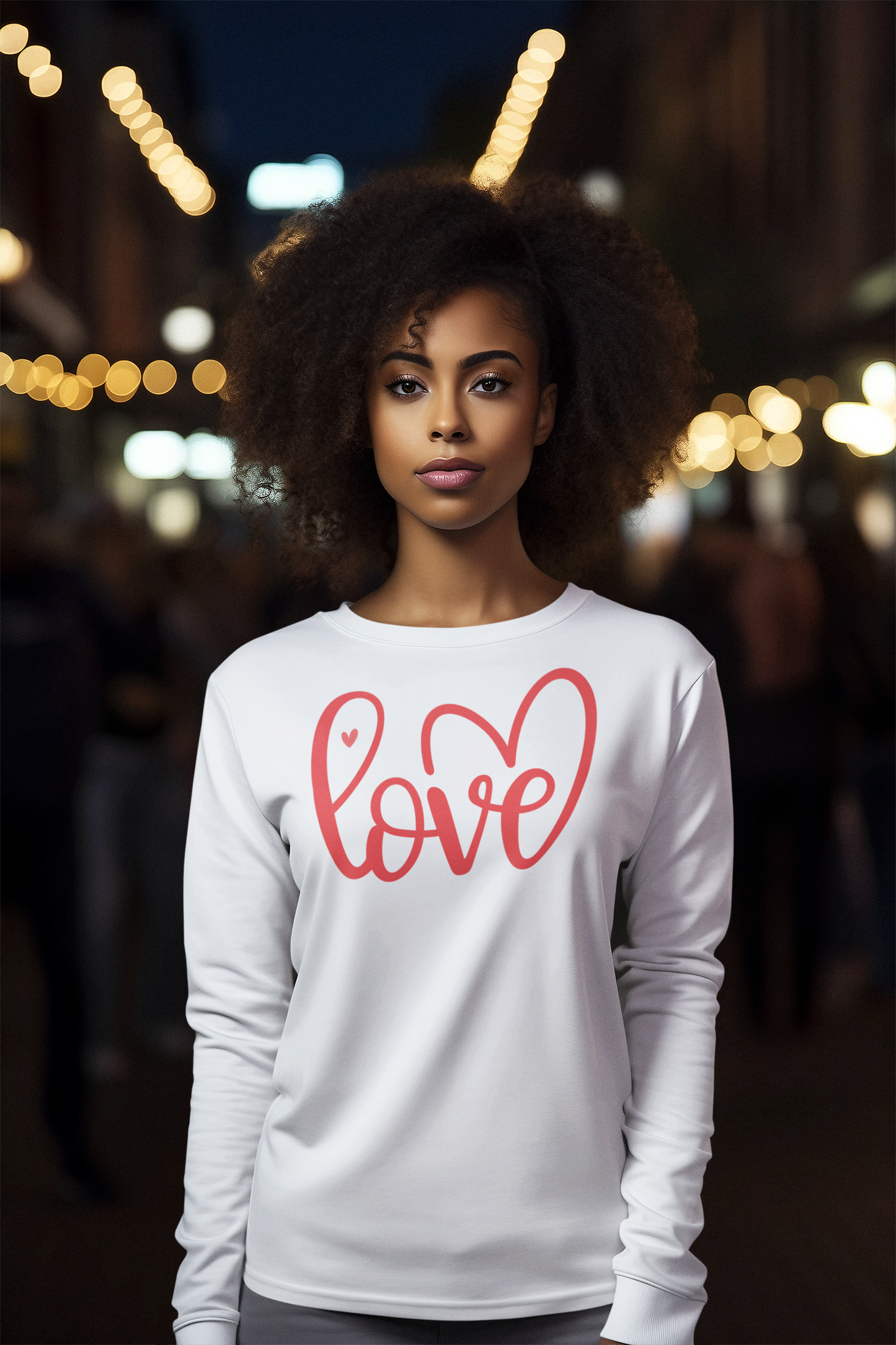 Love Wrapped in Hearts Short or Long Sleeve Tee