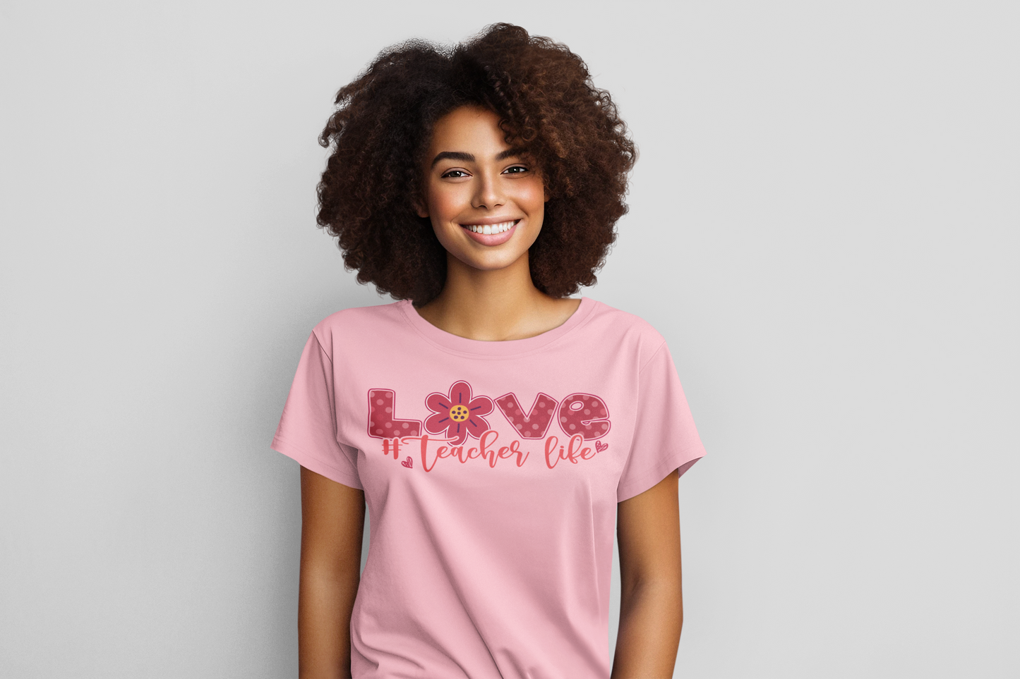 Love Teacher Life Regular & Plus Long & Short Sleeve Tee Shirt