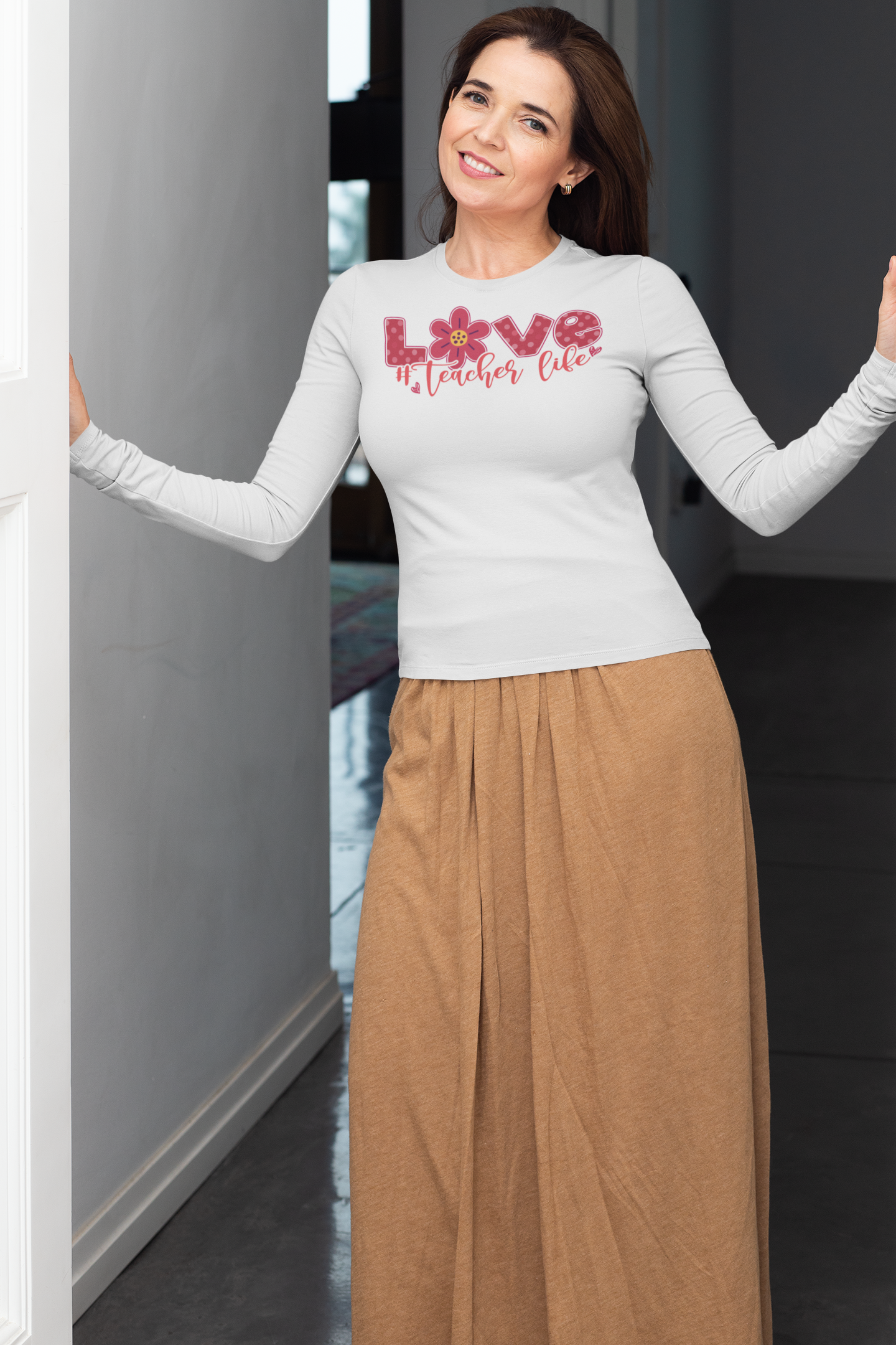 Love Teacher Life Regular & Plus Long & Short Sleeve Tee Shirt