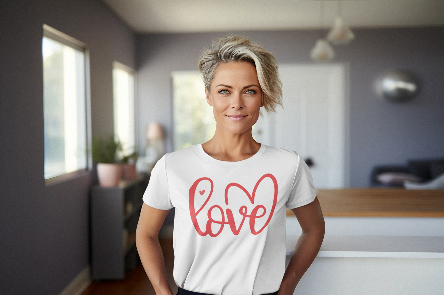 Love Wrapped in Hearts Short or Long Sleeve Tee