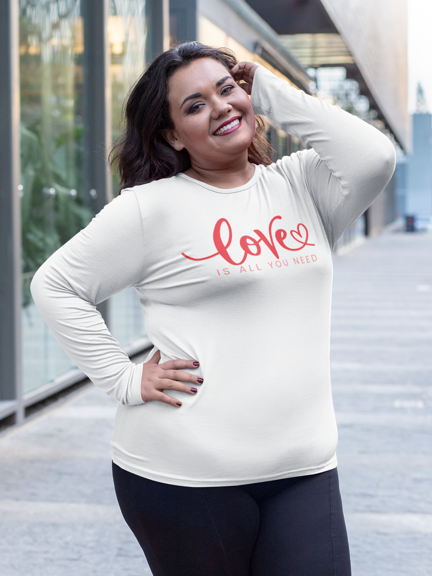 Love Is All You Need Regular & Plus Long or Short Sleeve Tee