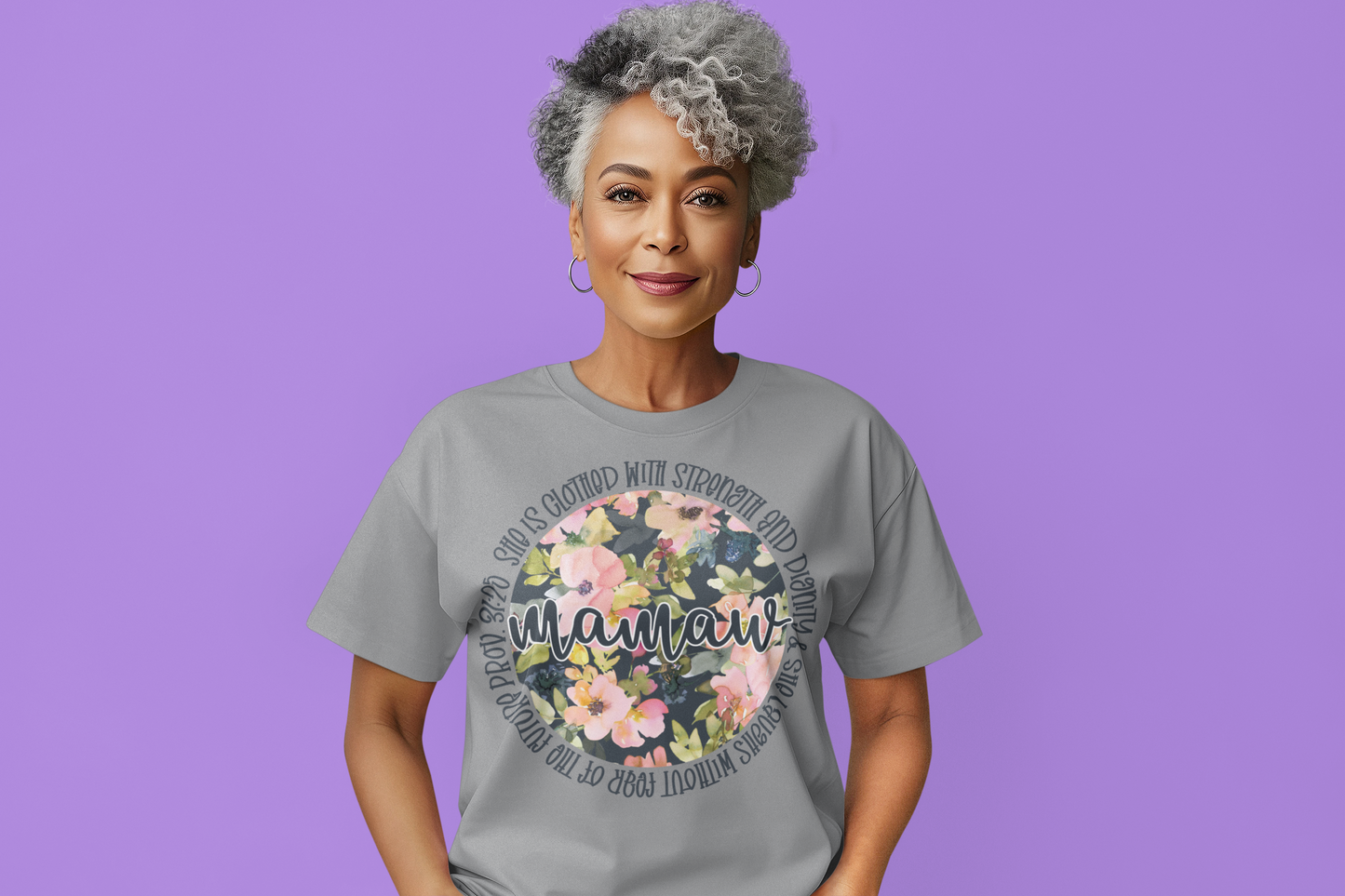 Mammaw Floral Graphic Tee