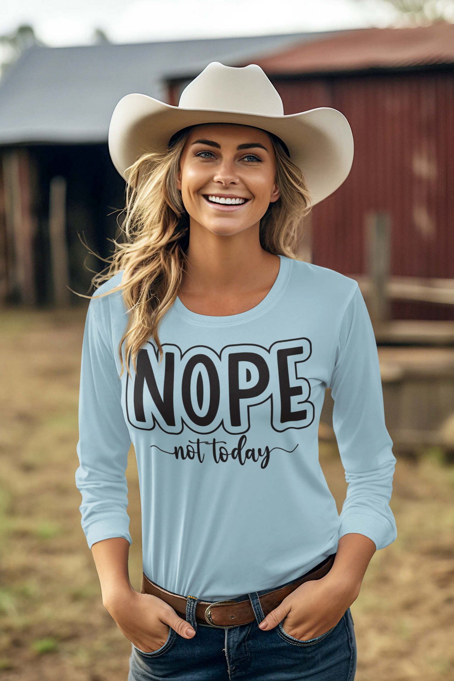 Nope Not Today Long Sleeve Tee