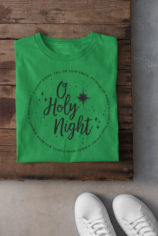 Oh Holy Night Regular & Plus Long or Short Sleeve Graphic Tee