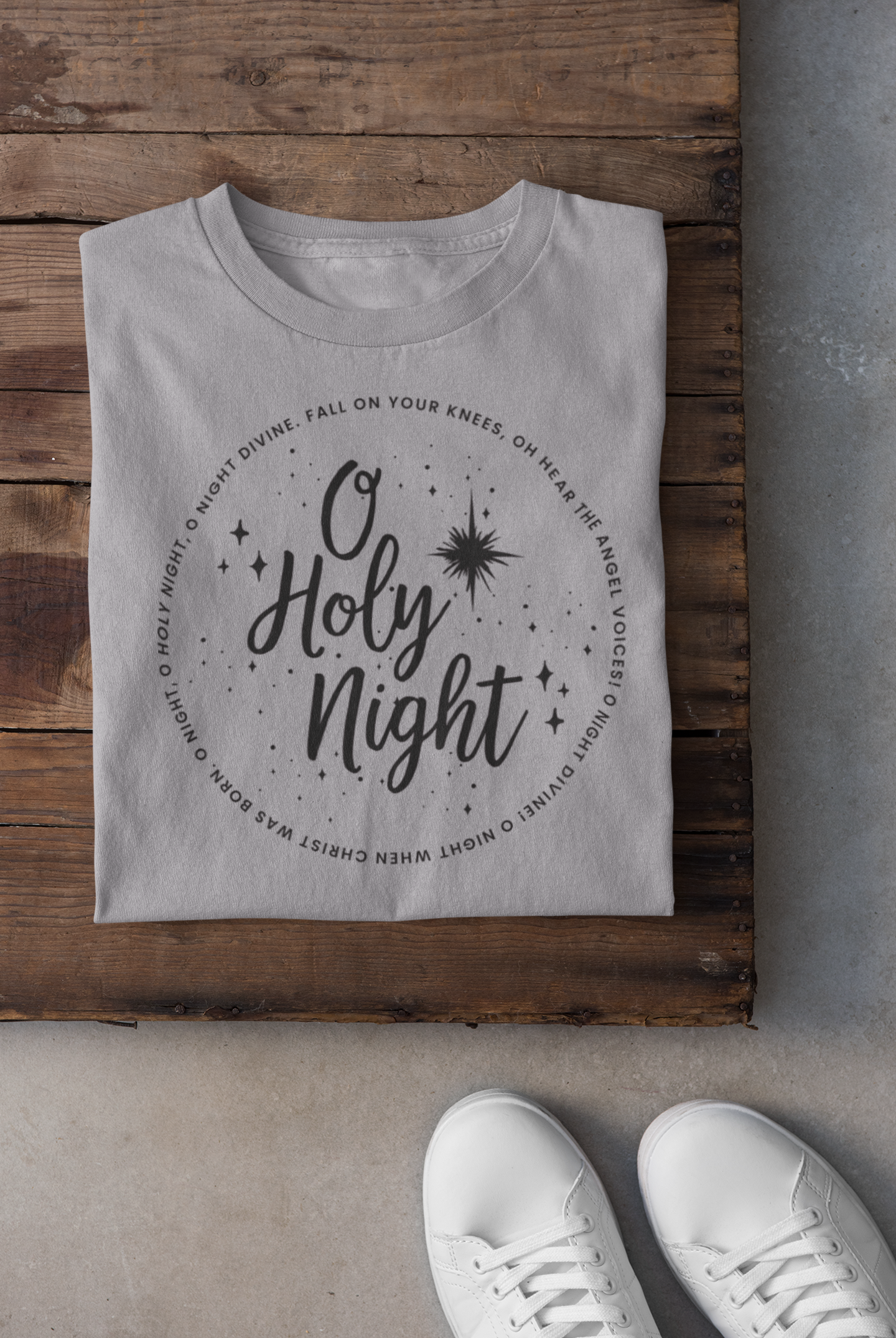 Oh Holy Night Regular & Plus Long or Short Sleeve Graphic Tee