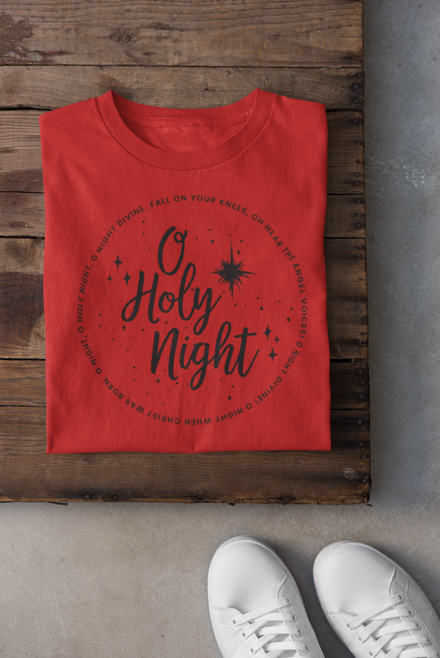 Oh Holy Night Regular & Plus Long or Short Sleeve Graphic Tee