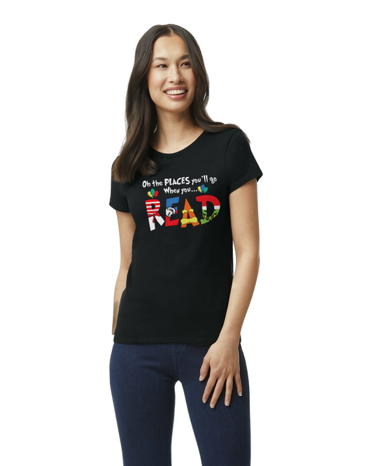 Oh The Places You'll Go When You Read Tee Shirt