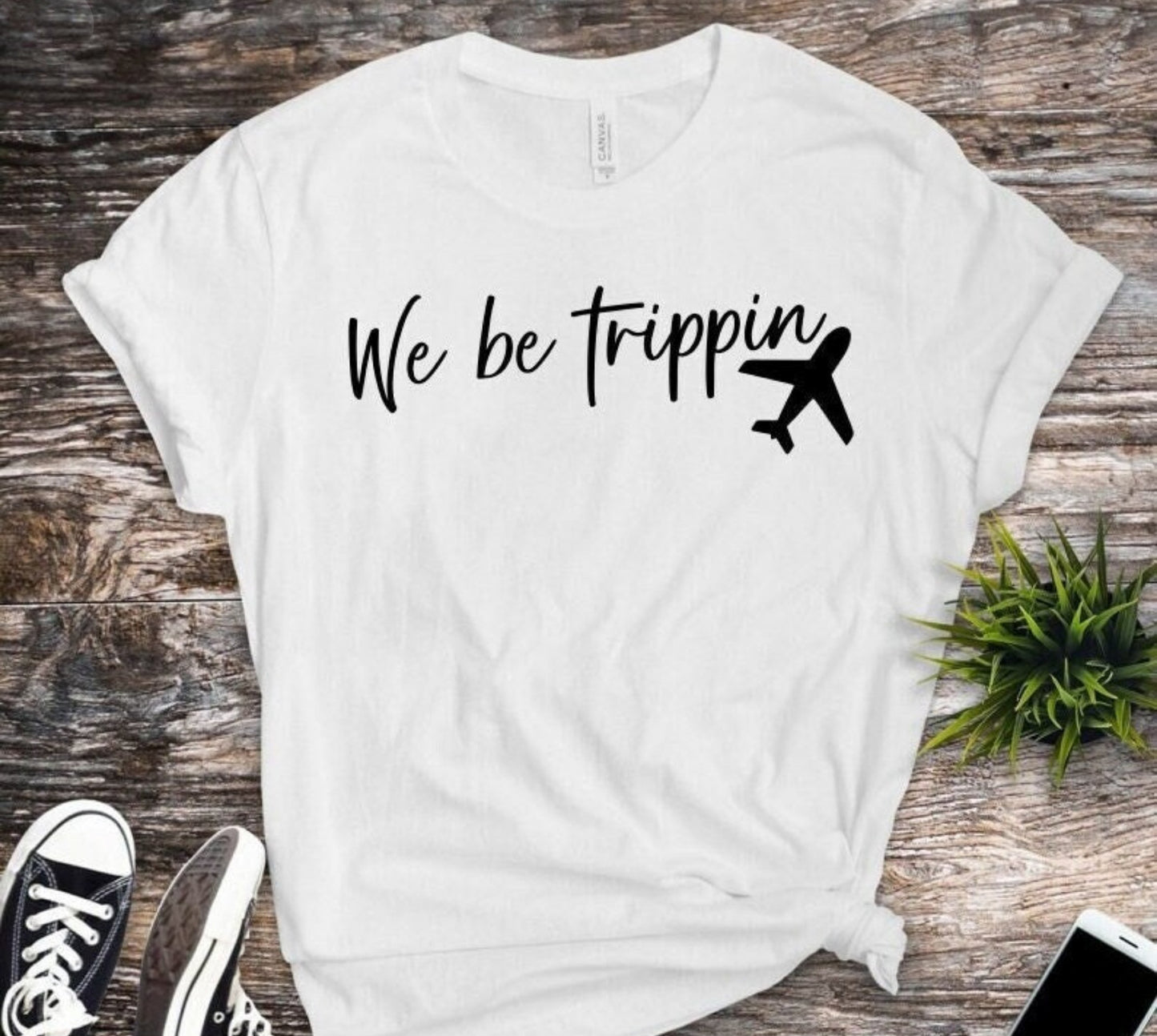 We Be Trippin' Graphic Tee in Regular & Plus Sizes