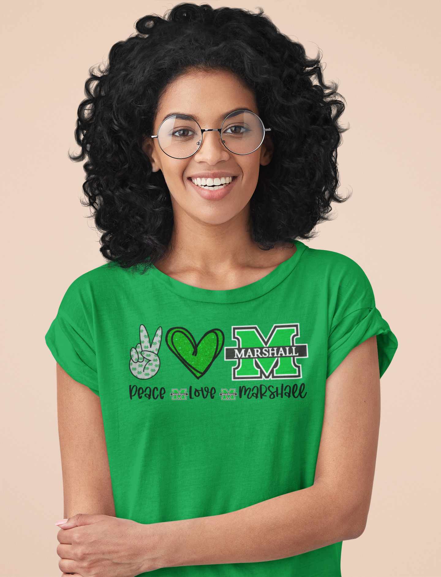 Peace Love Marshall Regular & Plus Graphic Long & Short Sleeve Tee