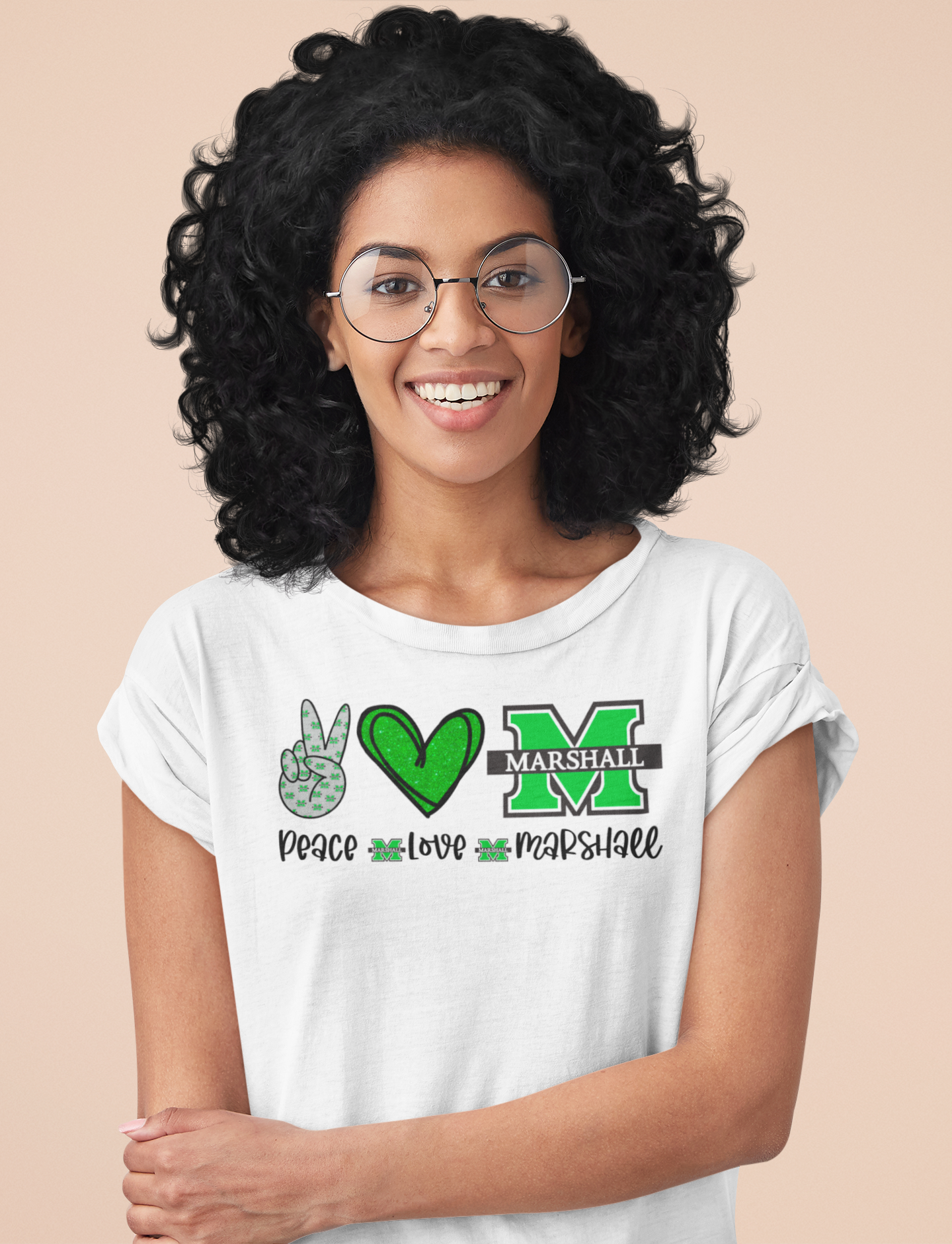 Peace Love Marshall Regular & Plus Graphic Long & Short Sleeve Tee