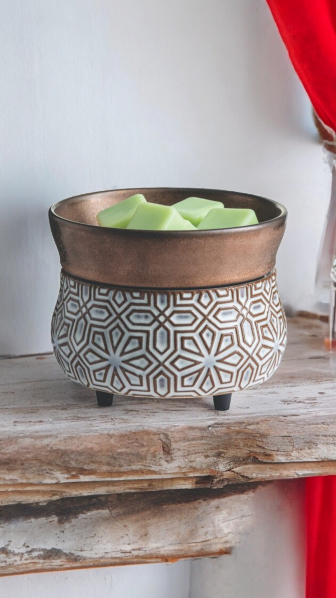 Bronze Geometric 2-In-1 Classic Fragrance Warmer